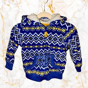Carters 12m fleece zip up hoodie.